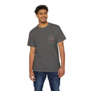 "The Westwood" Northern Beaches custom design different logo front and back Heavy Cotton Pocket Tee Printify