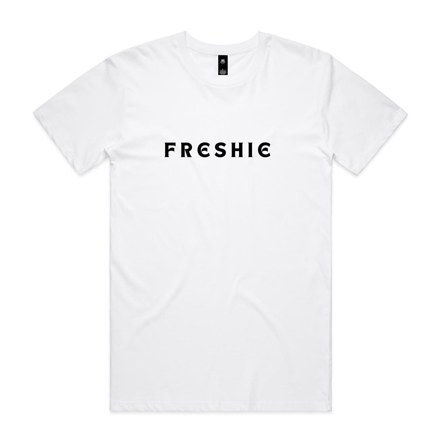 AS Colour Staple Tee Freshie custom logo black font 