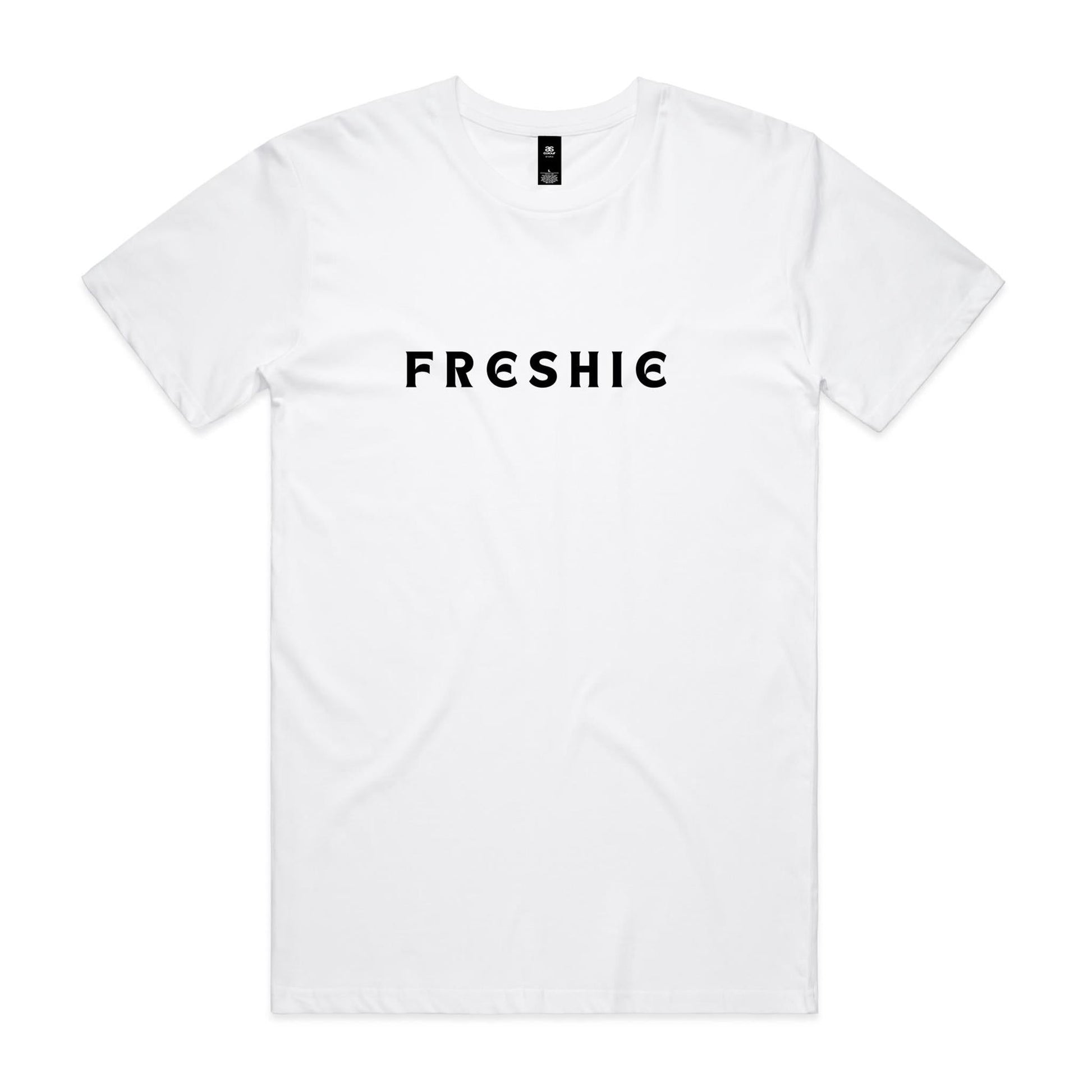 AS Colour Staple Tee Freshie custom logo black font 