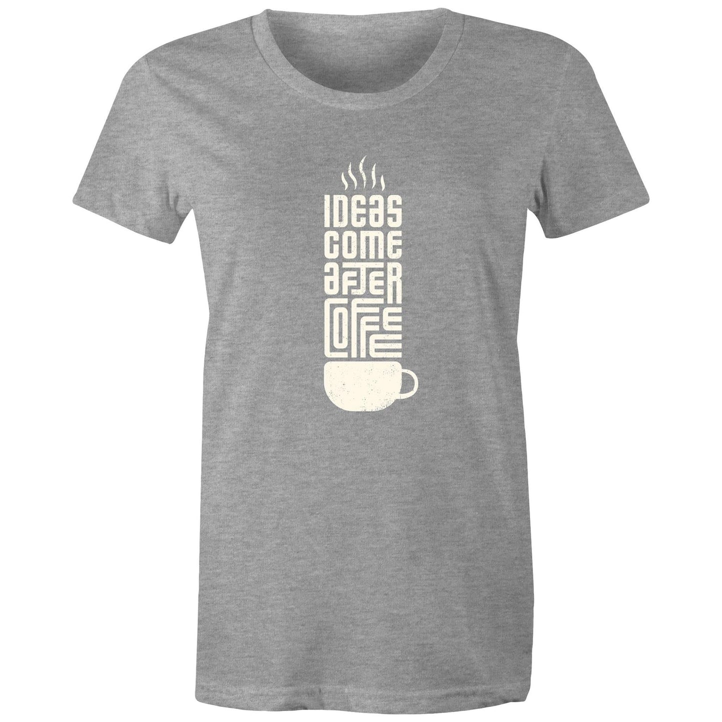 Women's Maple Tee Coffee Print 