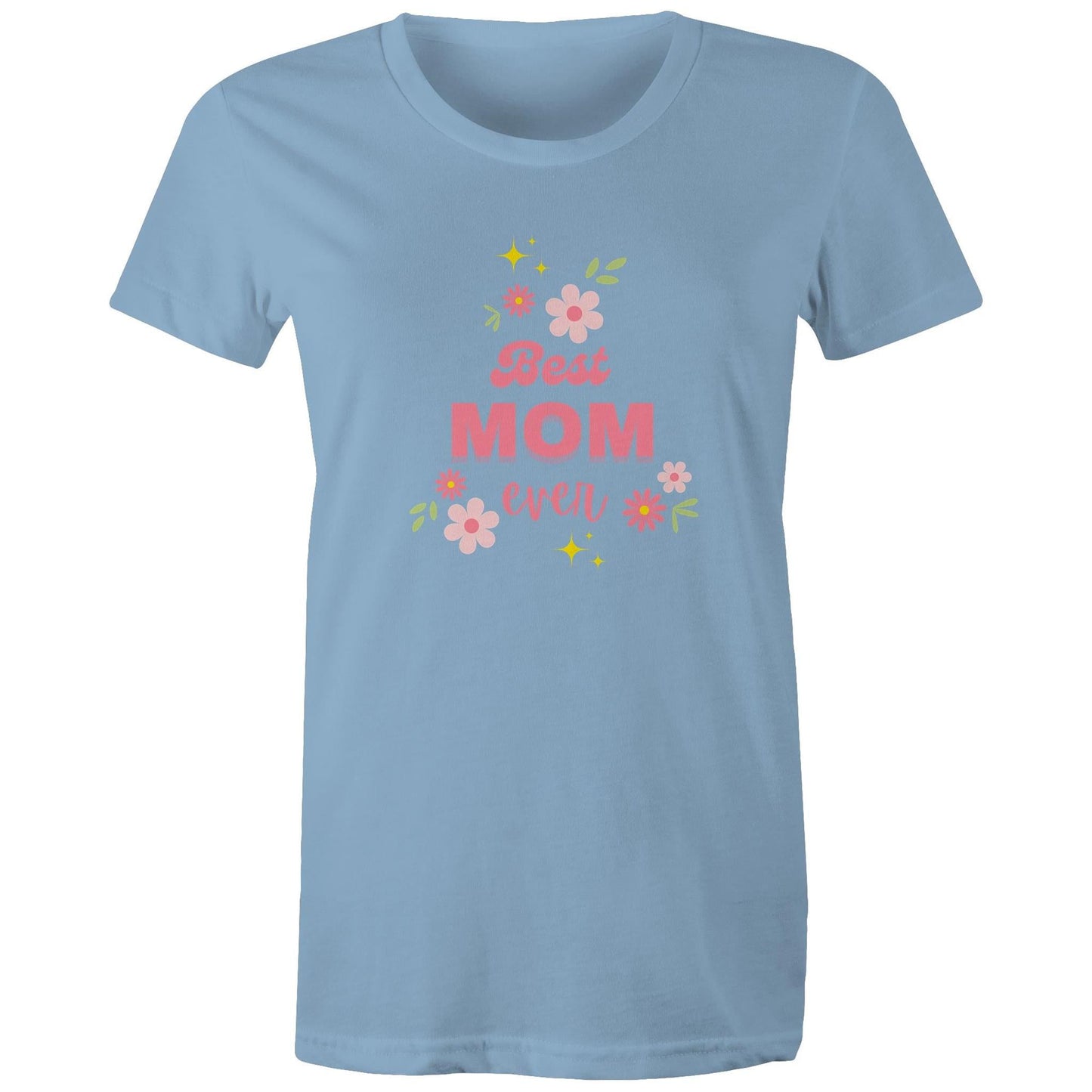 Women's Maple Tee Best Mom Ever Print 