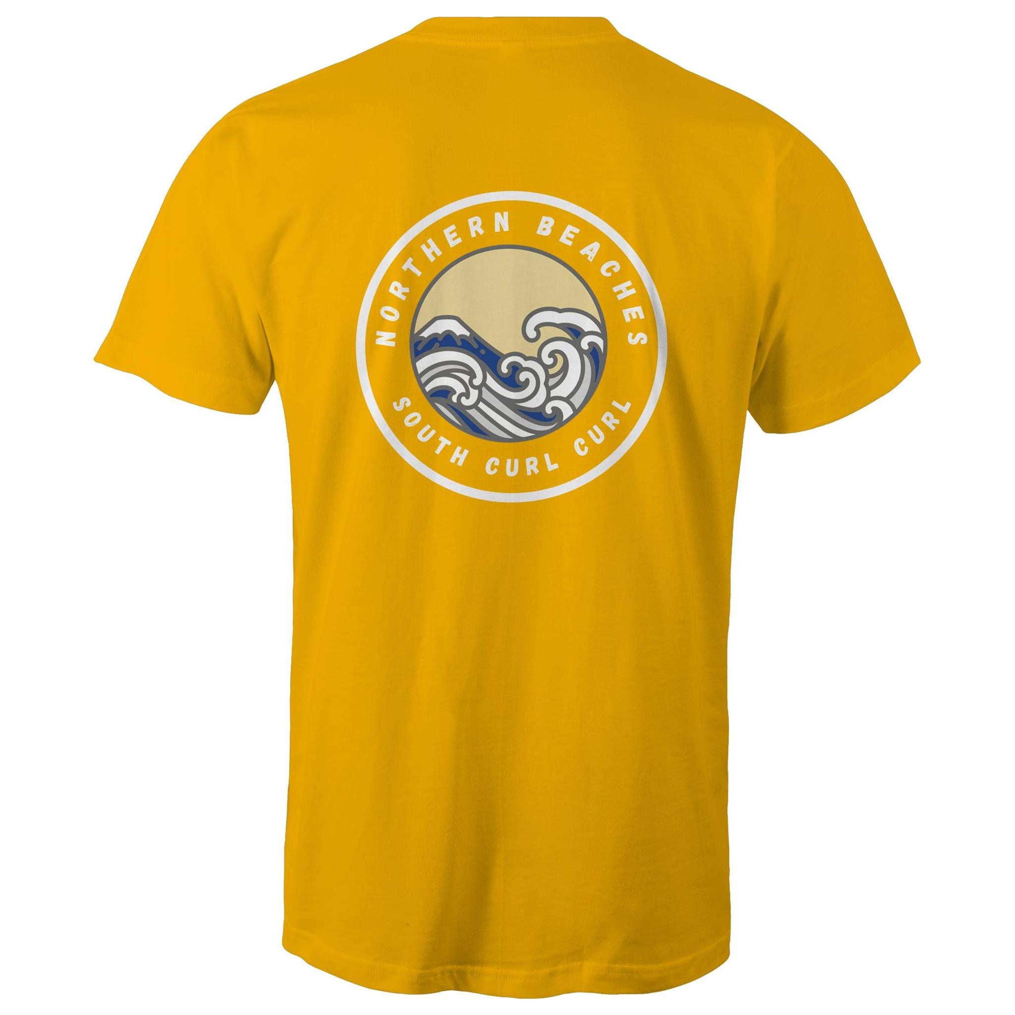 AS Colour Staple - Mens T-Shirt South Curl Curl logo back - Lost Manly Shop