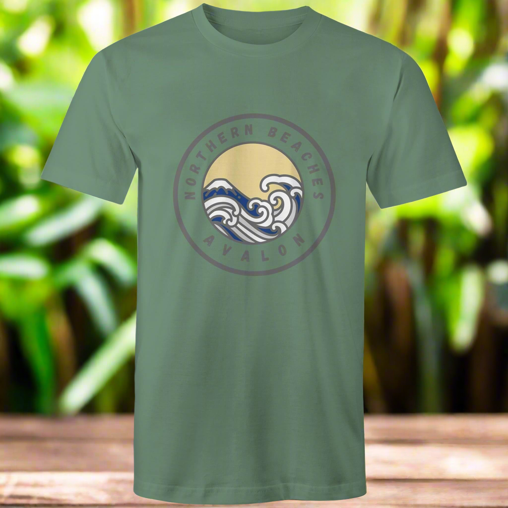 AS Colour Staple - Mens T-Shirt Avalon logo front - Lost Manly Shop