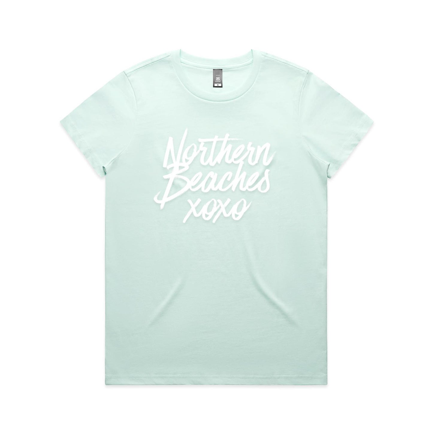 Lost Manly custom logo Northern Beaches xoxo edition AS Colour Women's Maple Tee - Lost Manly Shop