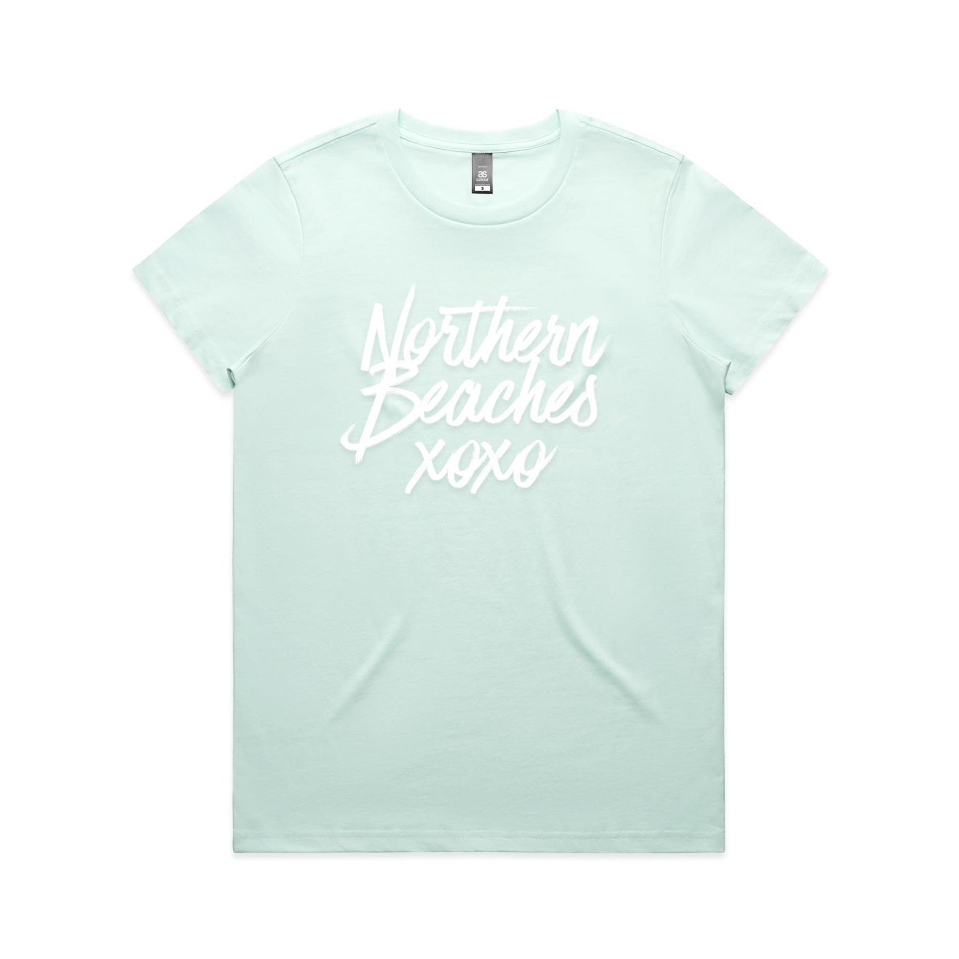 Lost Manly custom logo Northern Beaches xoxo edition AS Colour Women's Maple Tee - Lost Manly Shop