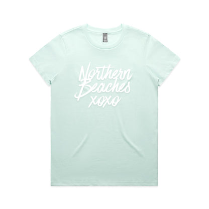 Lost Manly custom logo Northern Beaches xoxo edition AS Colour Women's Maple Tee - Lost Manly Shop