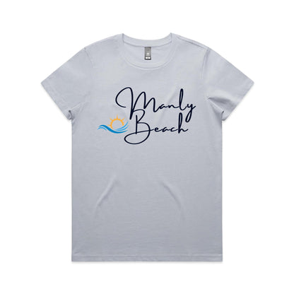 Lost Manly Custom Manly Beach Logo Limited Edition AS Colour Women's Maple Tee - Lost Manly Shop