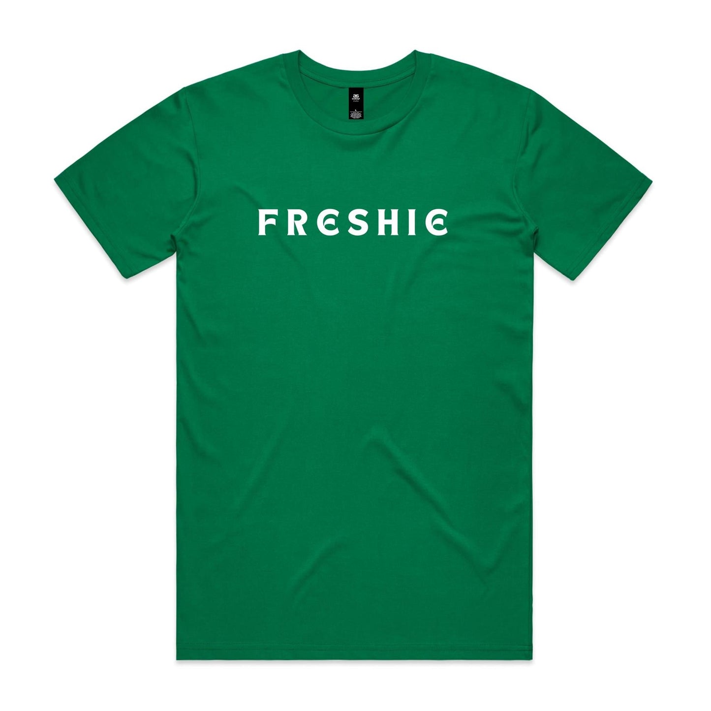 AS Colour Staple Tee Freshie custom logo white font 