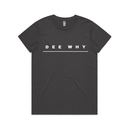 Lost Manly custom logo Dee Why edition AS Colour Women's Maple Tee - Lost Manly Shop