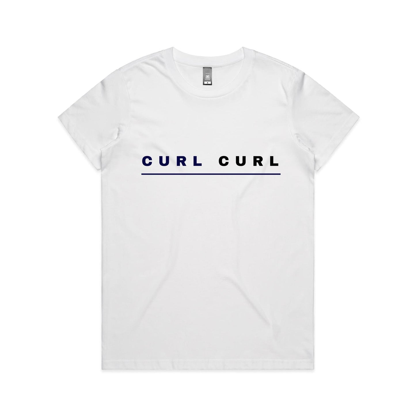 Lost Manly custom logo Curl Curl edition AS Colour Women's Maple Tee - Lost Manly Shop