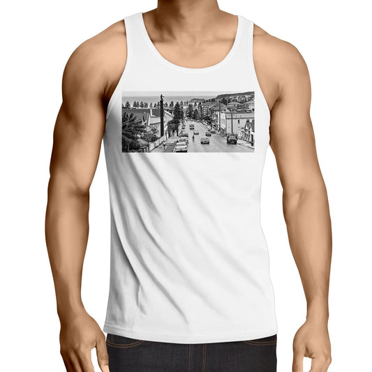 Vintage Manly Tyre Man Sydney Road Cotton Singlet | Northern Beaches