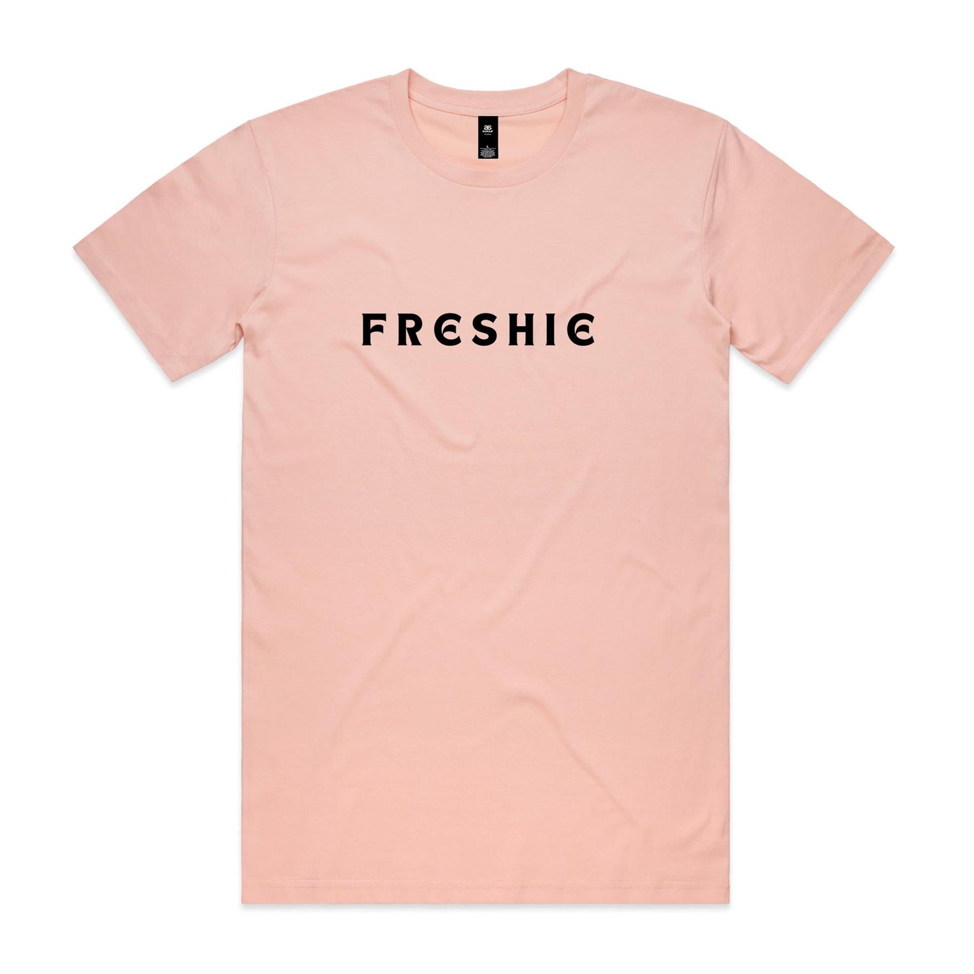 AS Colour Staple Tee Freshie custom logo black font 