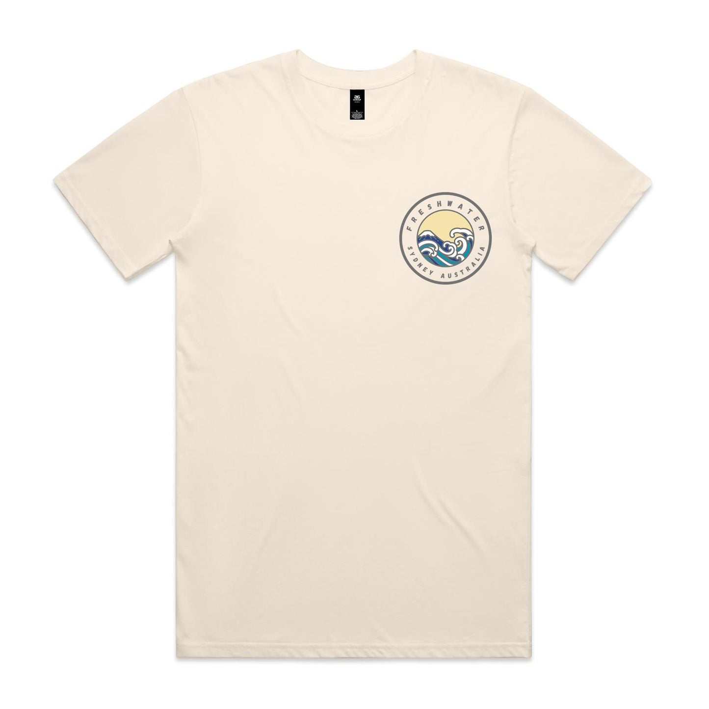 Freshwater Sydney Australia custom double logo collection Comfy Cotton Tee - Lost Manly Shop