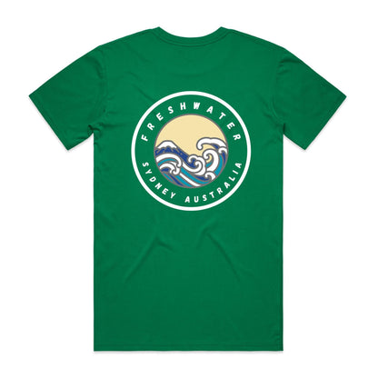 Freshwater Sydney Australia Double Logo Collection Comfy Cotton Tee - Lost Manly Shop