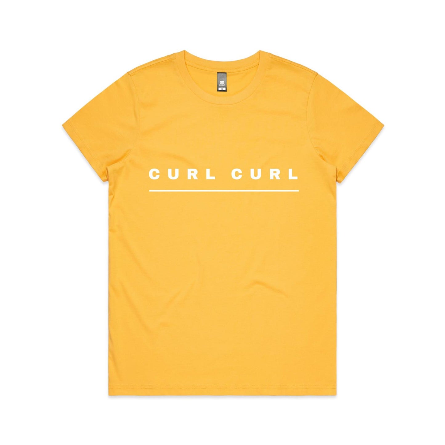 Lost Manly custom logo Curl Curl edition AS Colour Women's Maple Tee - Lost Manly Shop