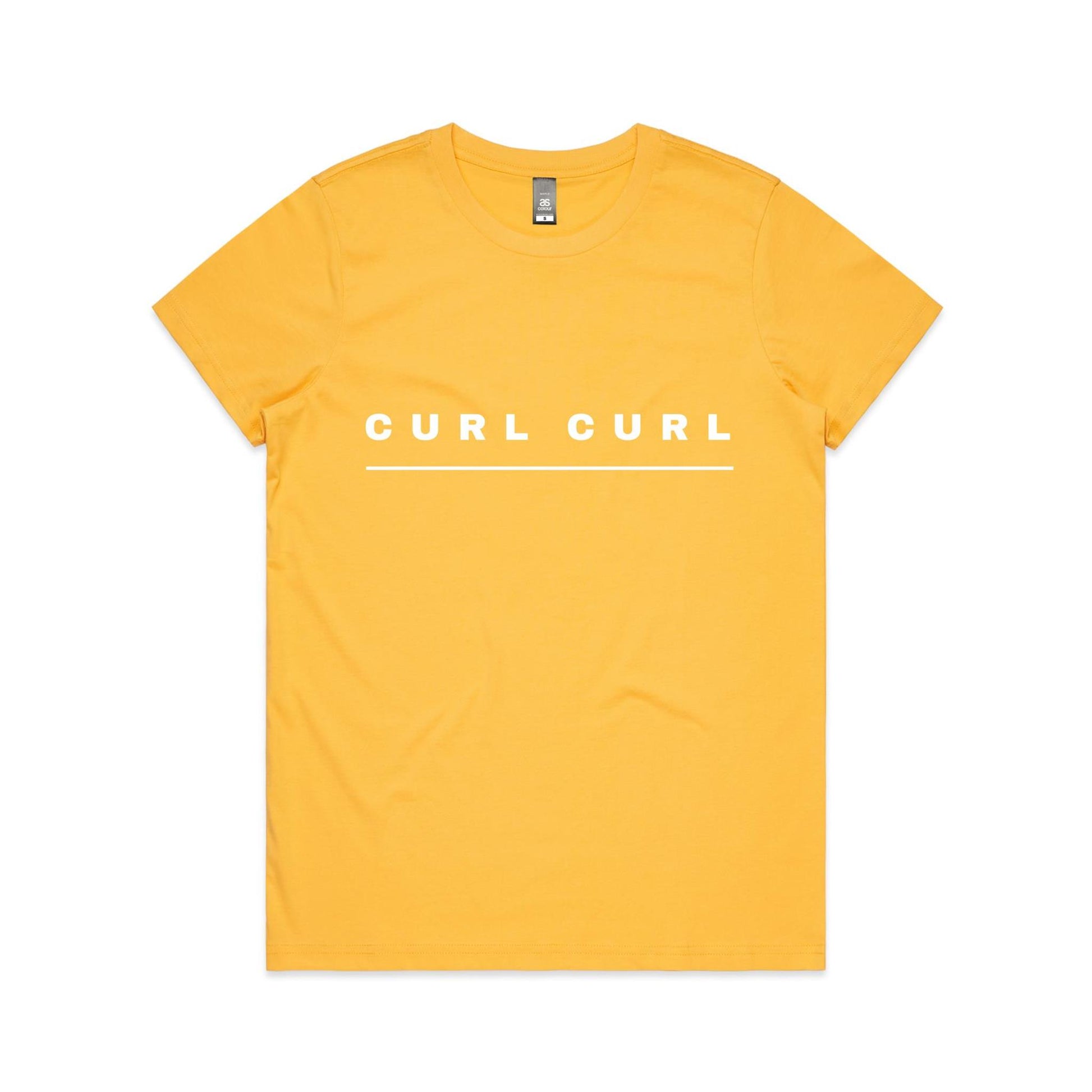Lost Manly custom logo Curl Curl edition AS Colour Women's Maple Tee - Lost Manly Shop