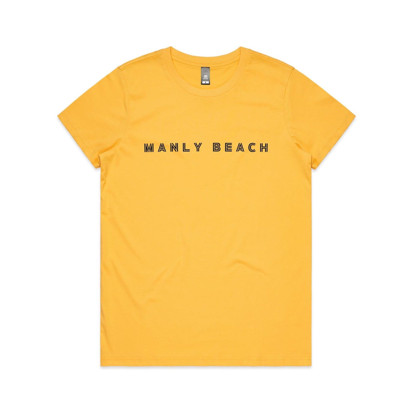 Manly Beach custom logo AS Colour Women's Maple Tee 