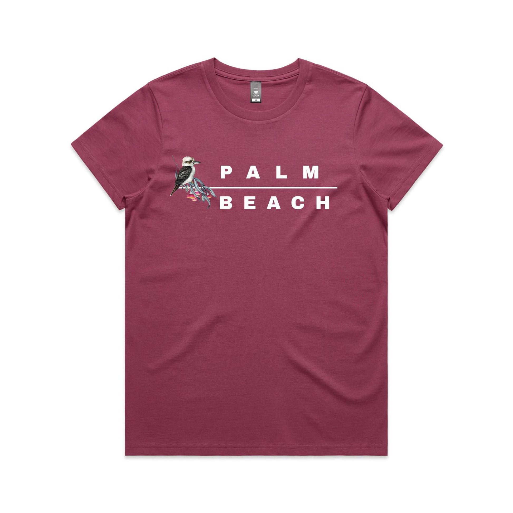 Lost Manly Custom Palm Beach Logo Limited Edition AS Colour Women's Maple Tee - Lost Manly Shop