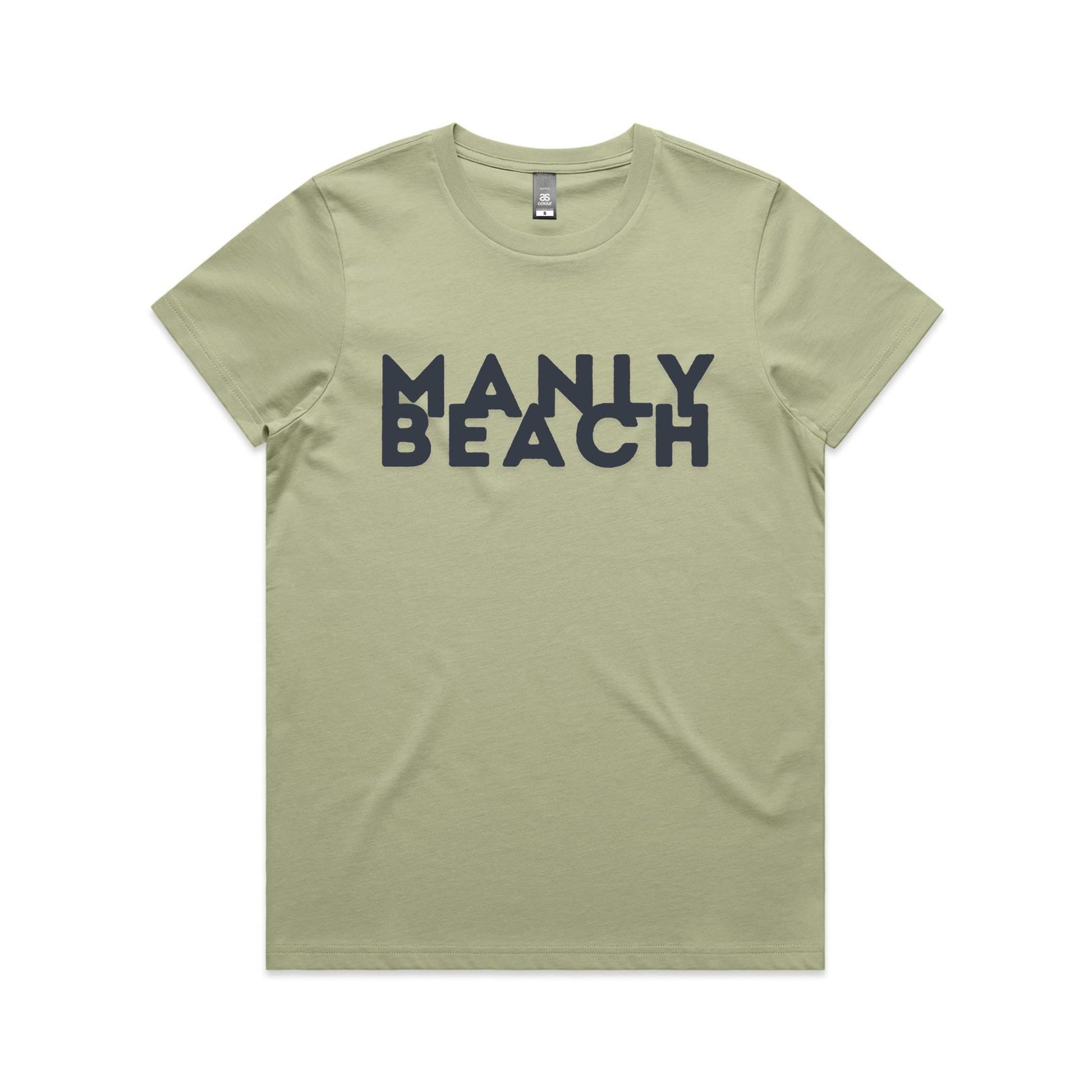 Lost Manly custom logo Manly Beach edition AS Colour Women's Maple Tee - Lost Manly Shop
