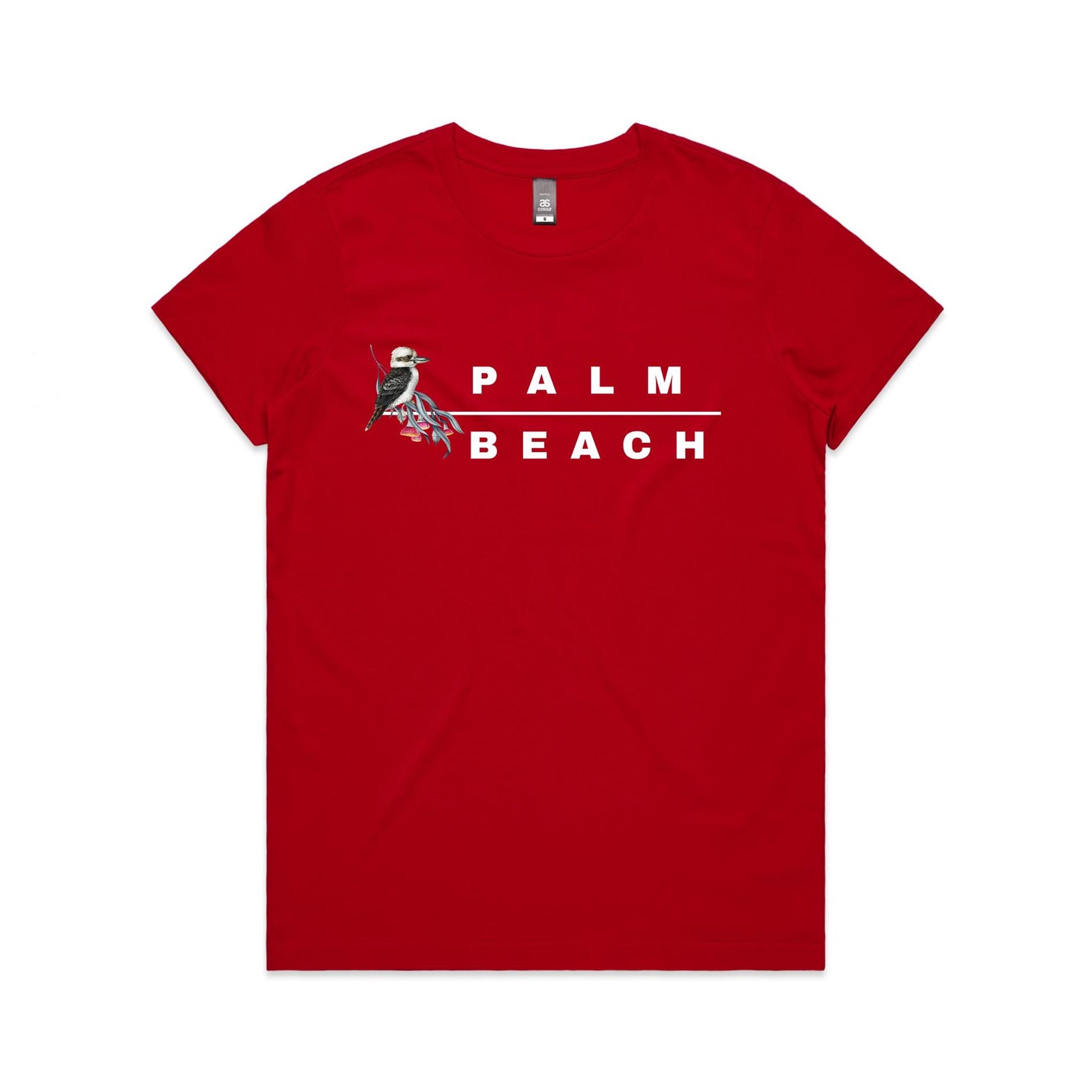 Lost Manly custom logo Palm Beach edition AS Colour Women's Maple Tee - Lost Manly Shop