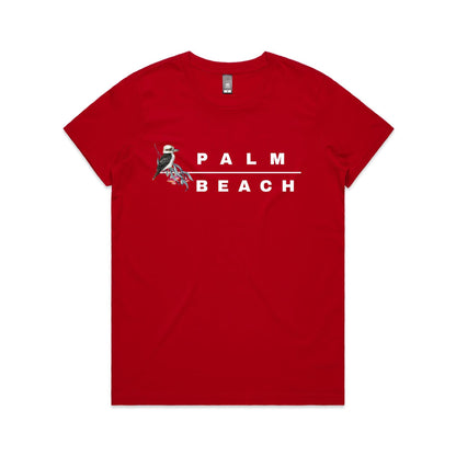 Lost Manly custom logo Palm Beach edition AS Colour Women's Maple Tee - Lost Manly Shop