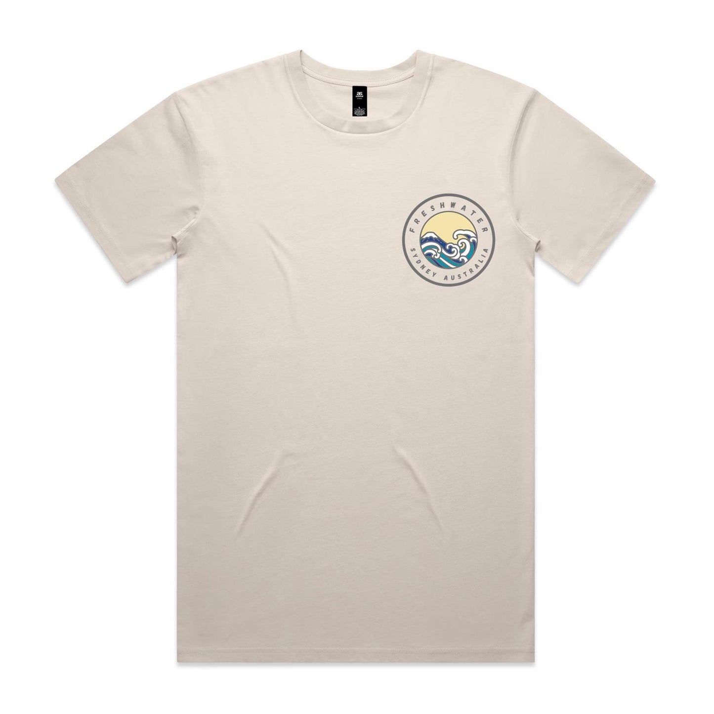 Freshwater Sydney Australia custom double logo collection Comfy Cotton Tee - Lost Manly Shop