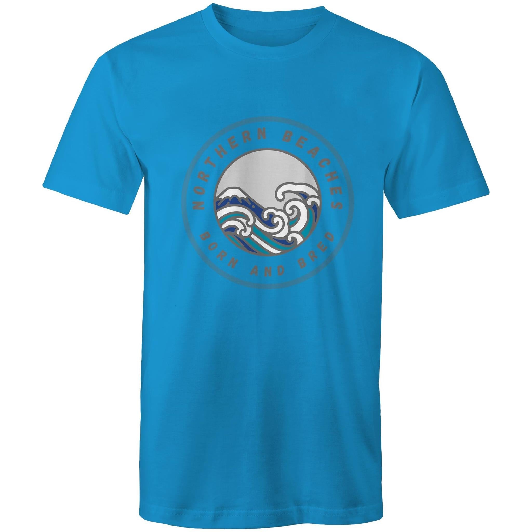Northern Beaches Born n Bred custom logo printed on AS Colour Staple - Mens T-Shirt 