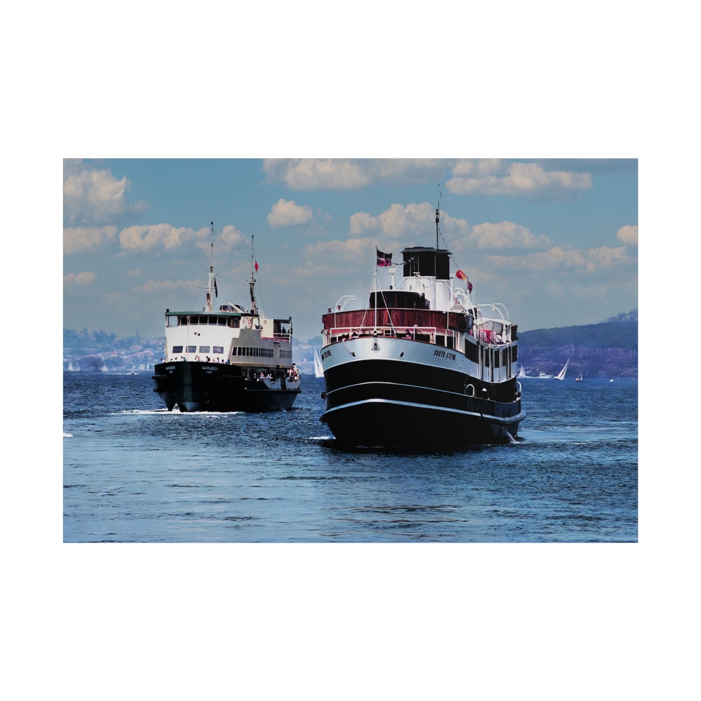 Nautical Wall Art Poster - SS South Steyne 'Comes Home' in 1993 Design 