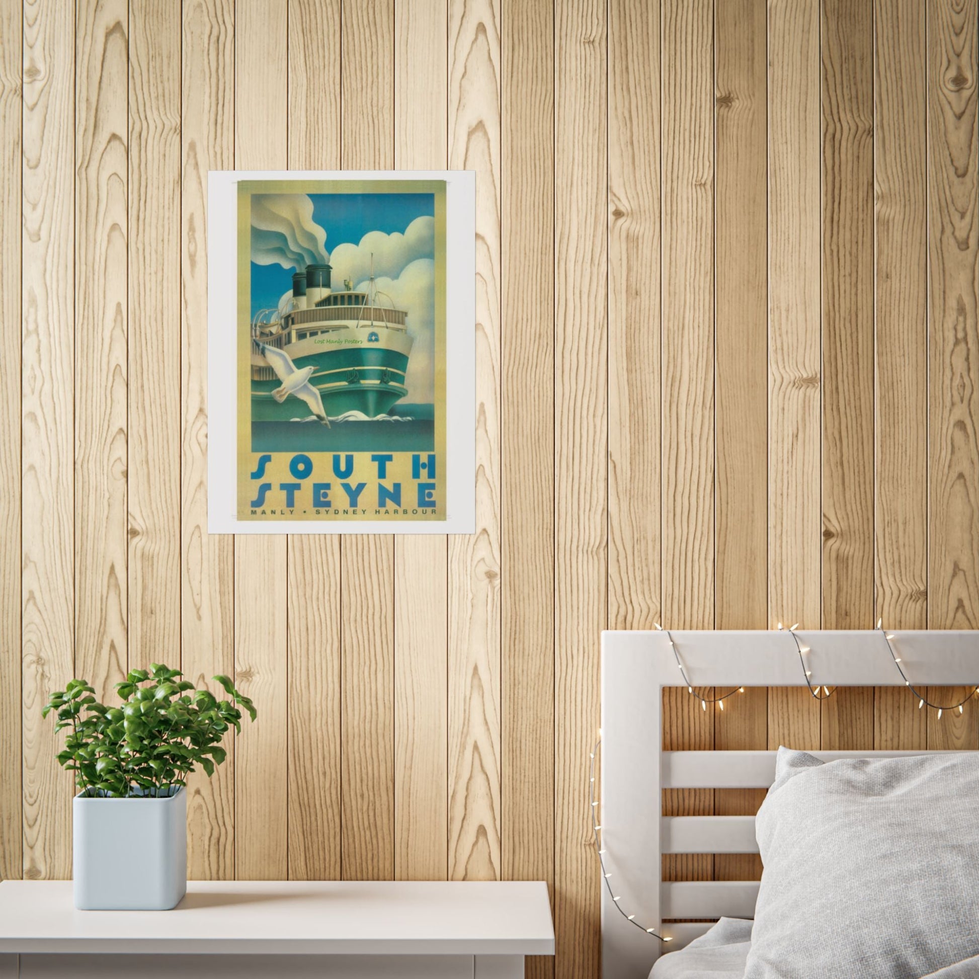 Custom Order your Lost Manly Poster - Nautical Wall Art, Coastal Decor, Beach House Print, Gift for Sailors, Age Spots Included 