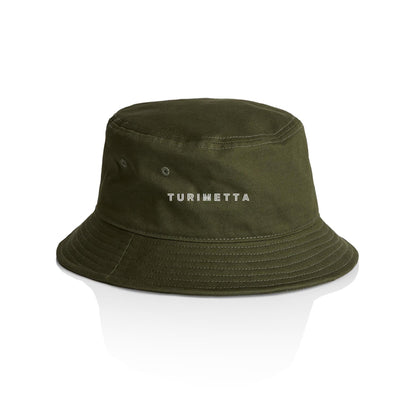 AS Colour Bucket Hat Turimetta custom logo white font 