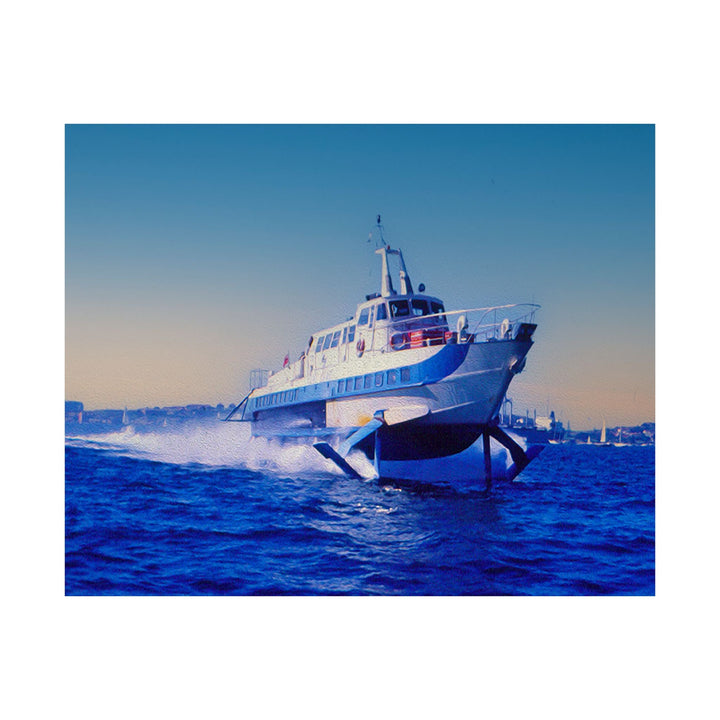 Curl Curl Hydrofoil 1970s Vintage  Poster Vibrant Matte Horizontal Poster, Wall Art, Home Decor 