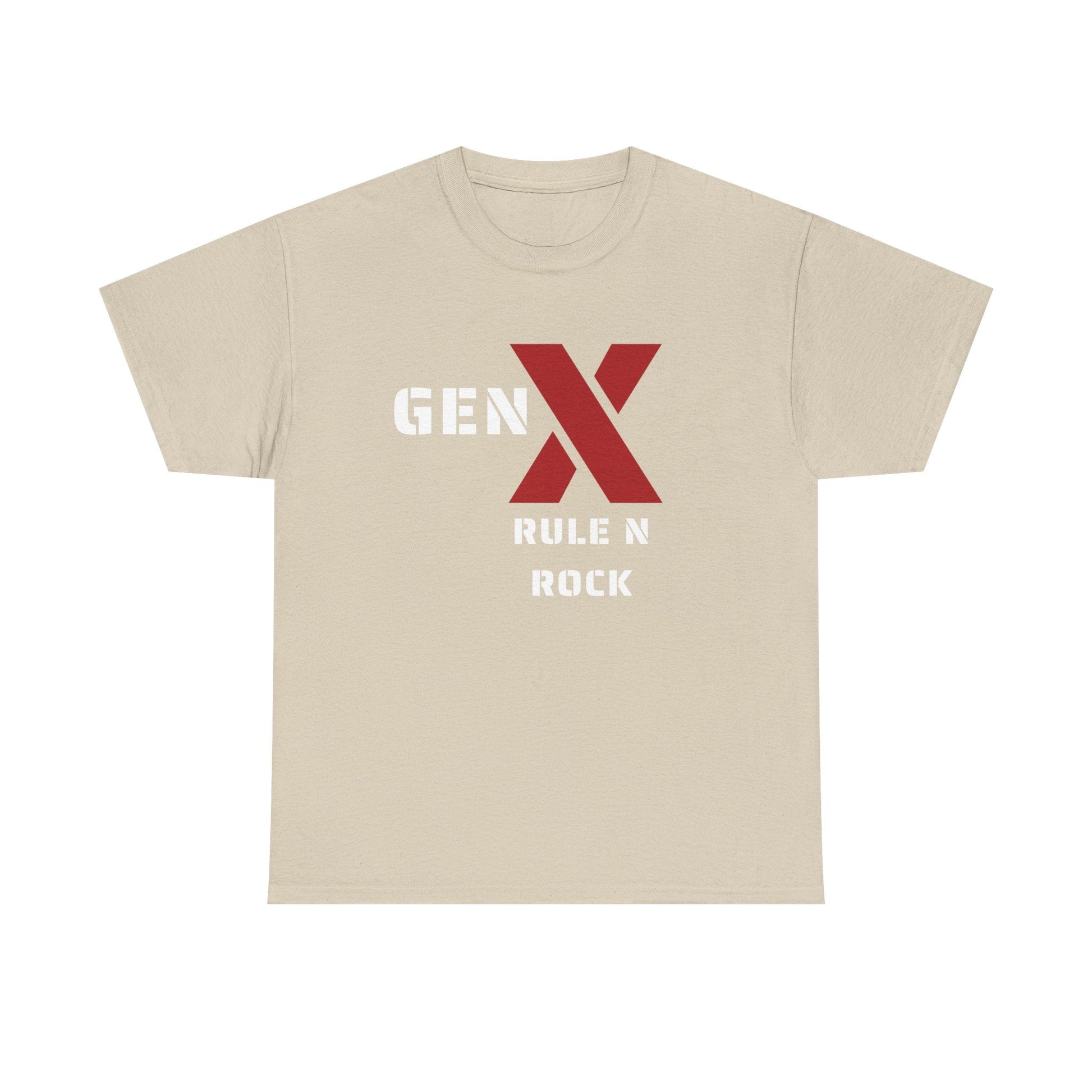 Gen X Rule N Rock Unisex Tee - Vintage Style Music T-Shirt, Casual Wear, Gift for Gen X, Music Lovers, Nostalgia Apparel 