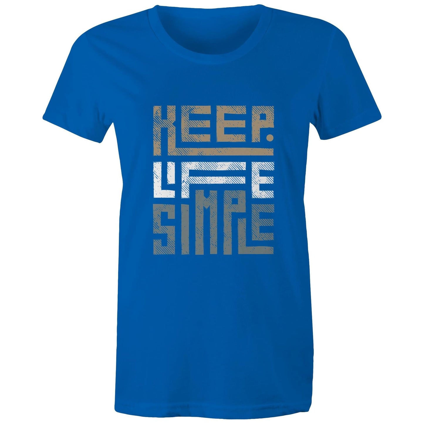 Women's Maple Tee Keep Life Simple Print 