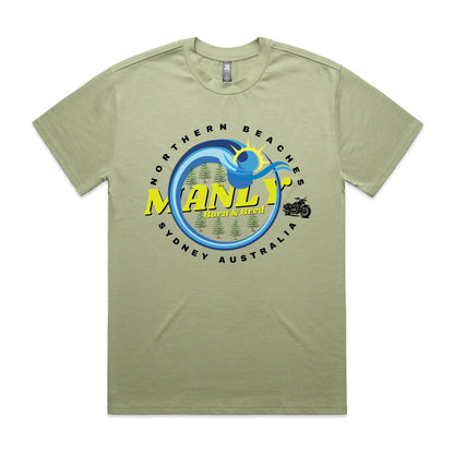 Lost Manly custom logo The Manly Barry Born & Bred edition - AS Colour Heavy Tee - Lost Manly Shop