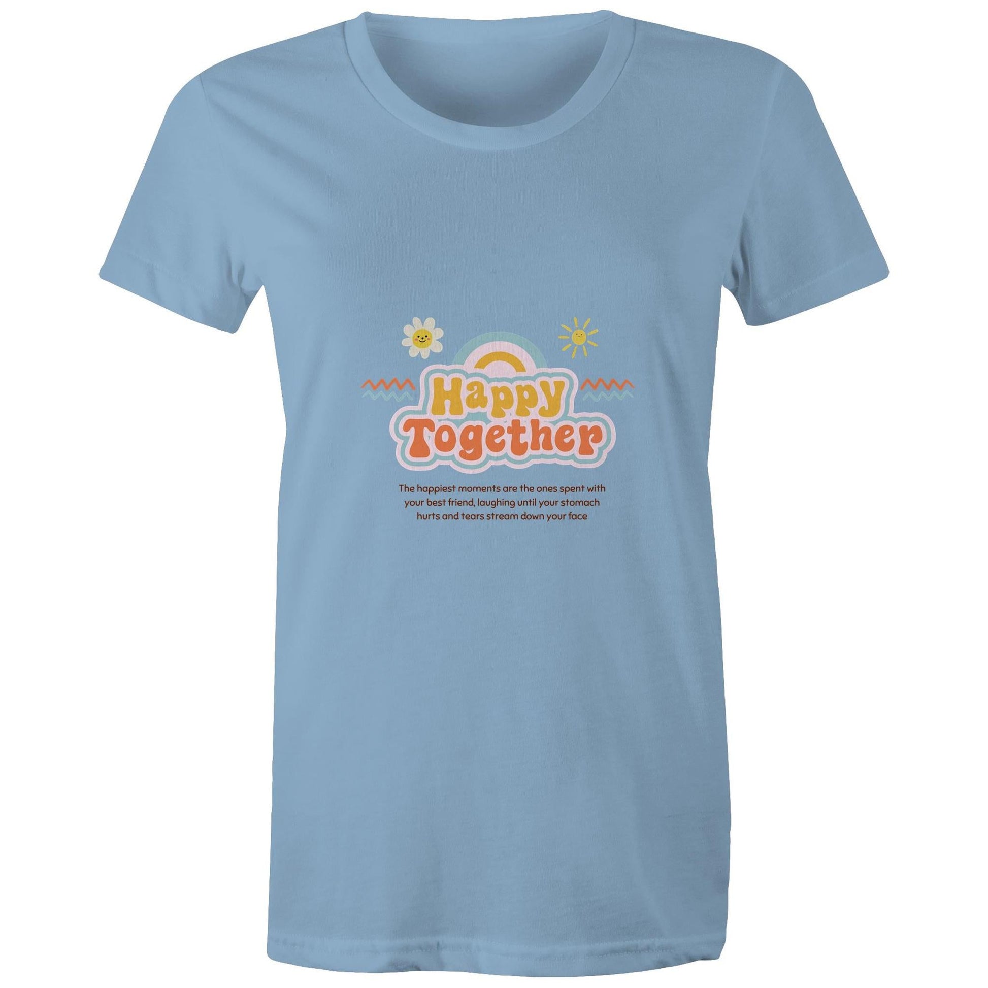Maple Tee Happy Together Logo Print 
