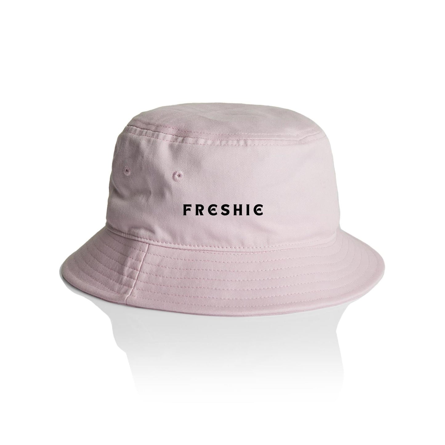 AS Colour Bucket Hat Freshie custom logo black font 