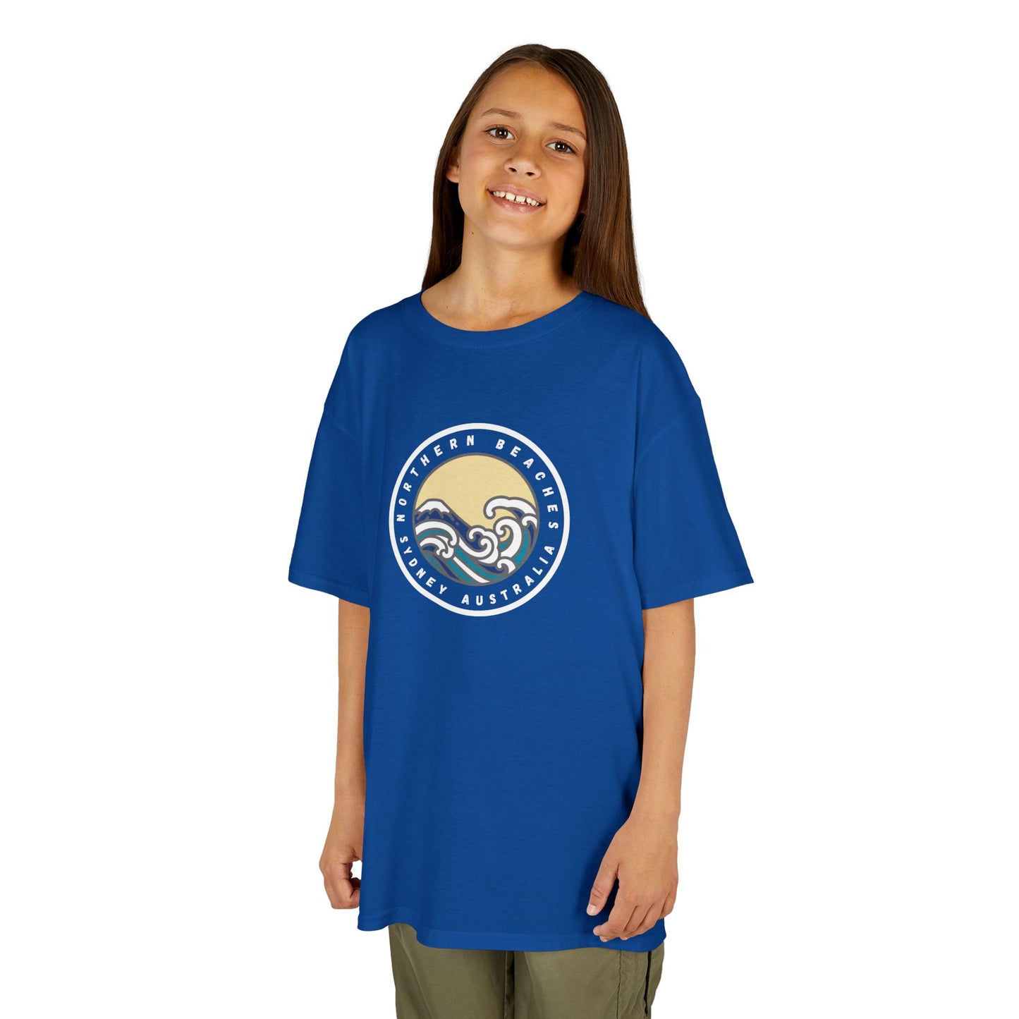 Ocean Wave Kids Cotton Tee – Northern Beaches logo