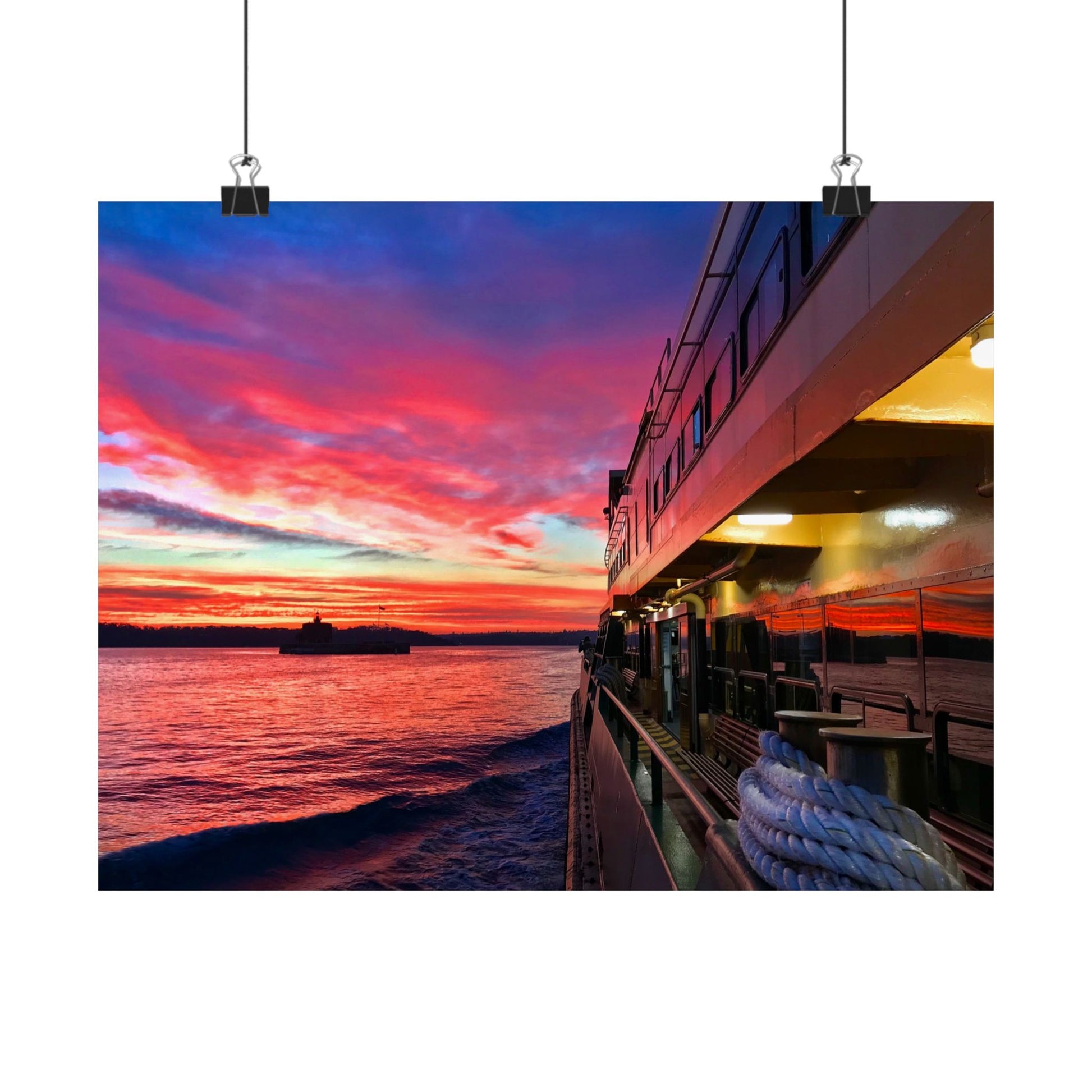 Manly Ferry Sunset Ride – Sydney Harbour Poster | Haig Gilchrist Photography - Lost Manly Shop