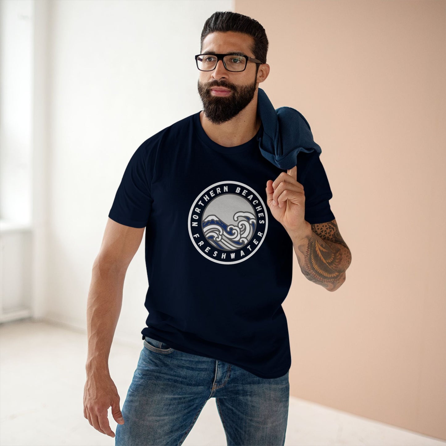 Northern Beaches 'Freshwater' Cotton Tee — Custom Logo Adult T-Shirt 