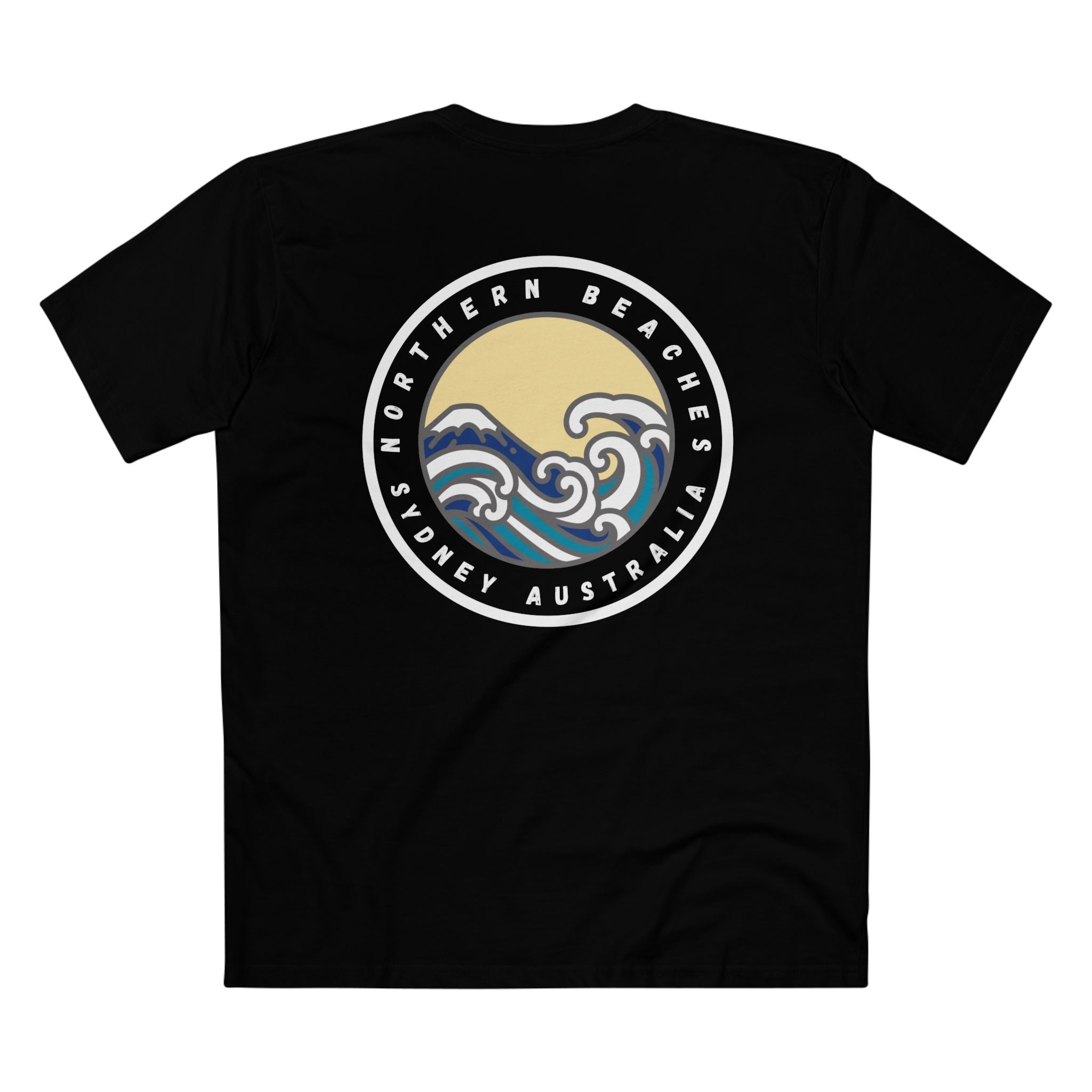 Northern Beaches front/back Logo Adult T-Shirt 