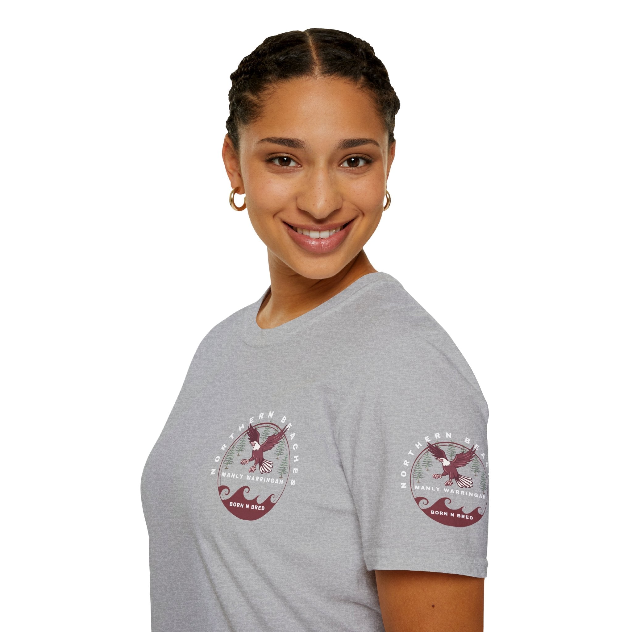 Manly Warringah Born and Bred Unisex T-Shirt Printify
