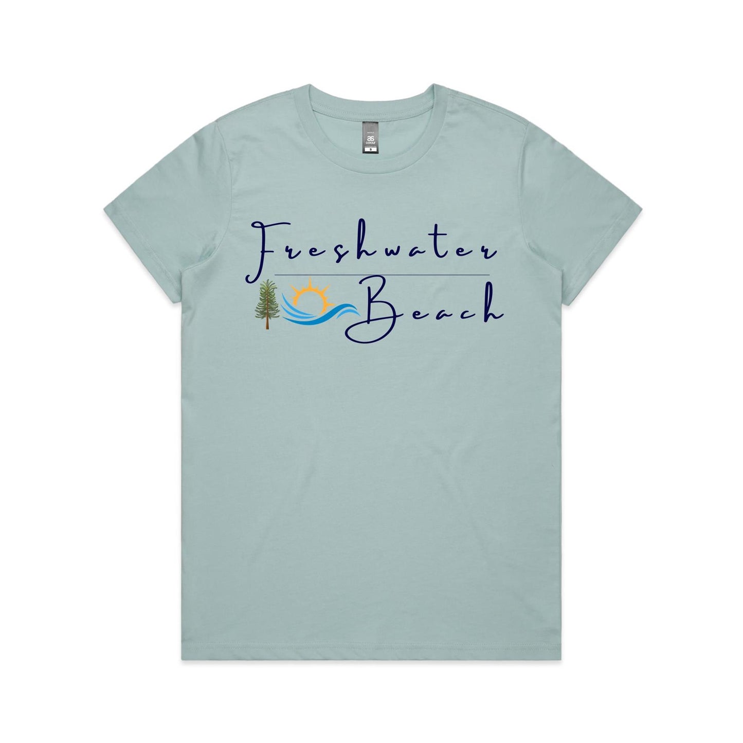 Lost Manly Custom Freshwater Beach Logo Limited Edition AS Colour Women's Maple Tee - Lost Manly Shop