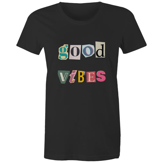 Women's Maple Tee Good Vibes 