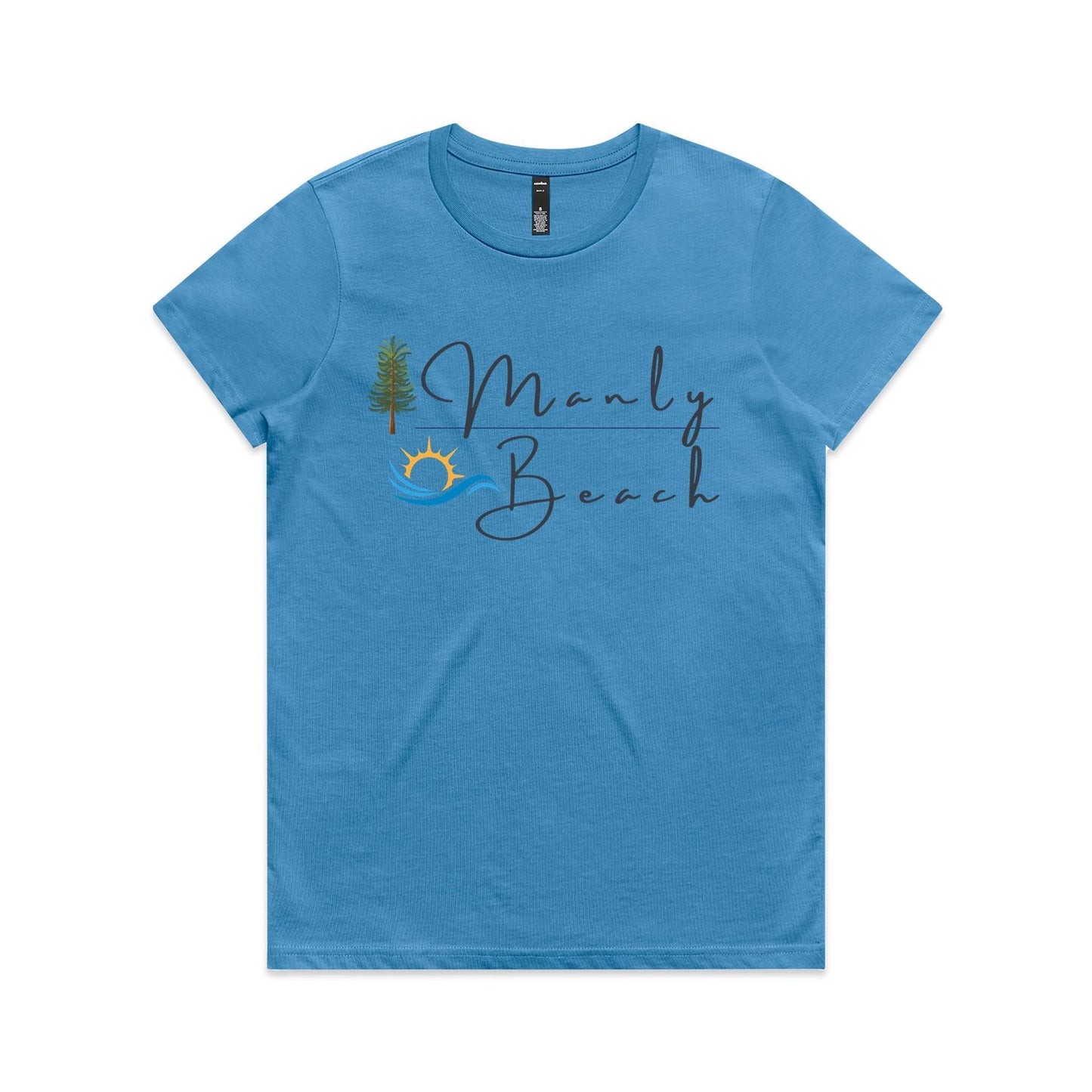 Lost Manly Custom Manly Beach Logo Limited Edition AS Colour Women's Maple Tee - Lost Manly Shop