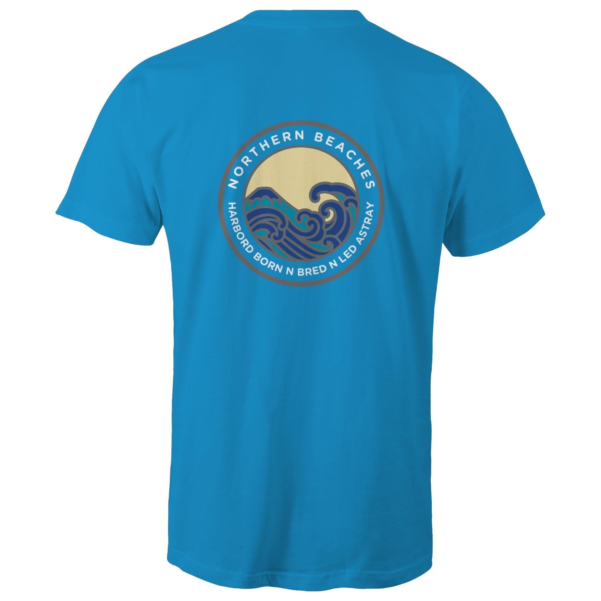 Harbord Born and Bred Northern Beaches Sydney Australia Printed Logo T-Shirt Ogo Merch