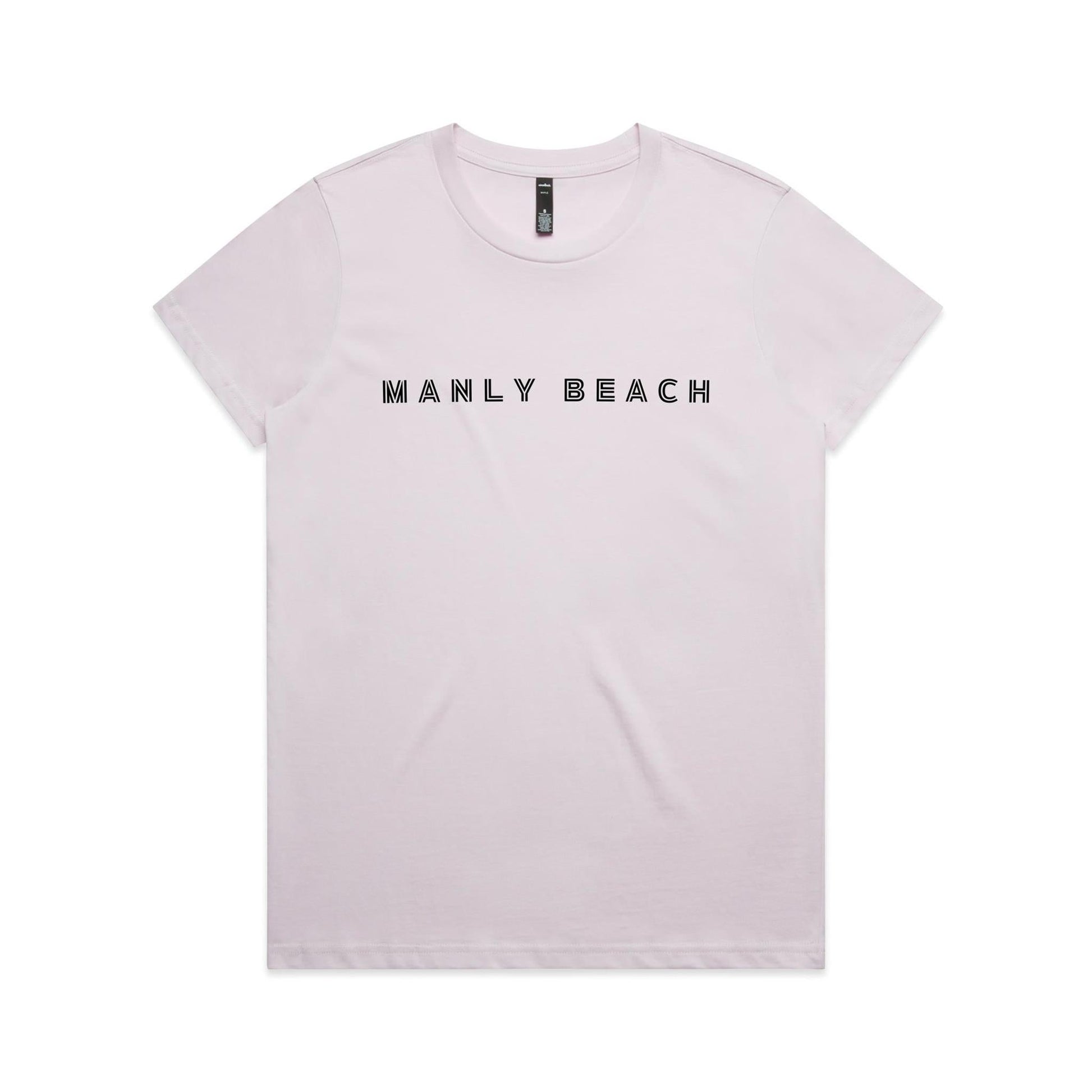 Manly Beach custom logo AS Colour Women's Maple Tee 