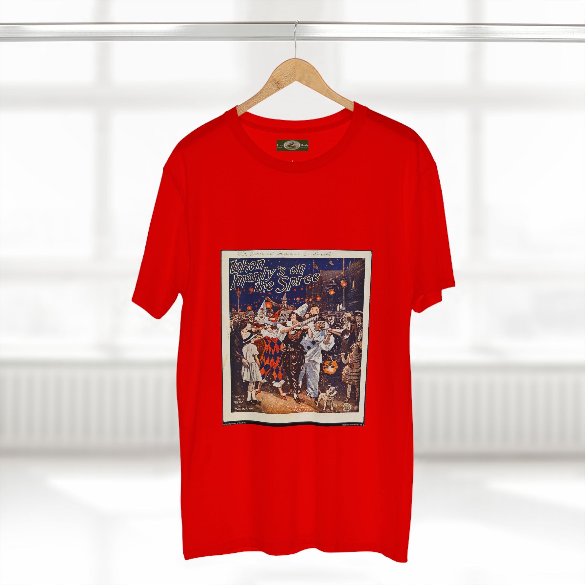 Vintage Manly Mardi Gras Staple Tee