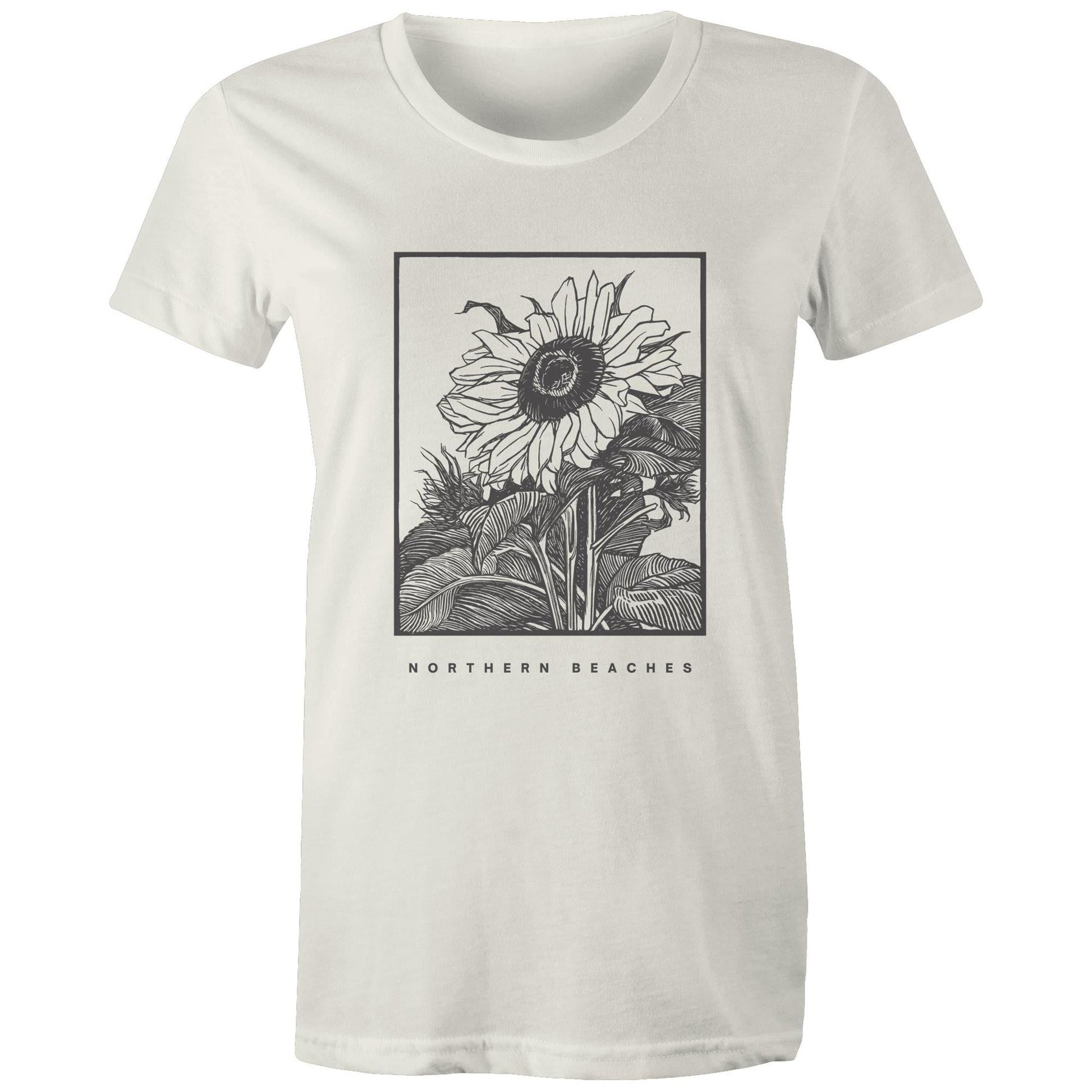 Women's Maple Tee Sunflower Northern Beaches Print 