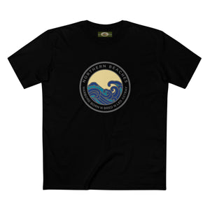 T-Shirt Northern Beaches Harbord Born n Bred n Led Astray Custom Logo Front Printify