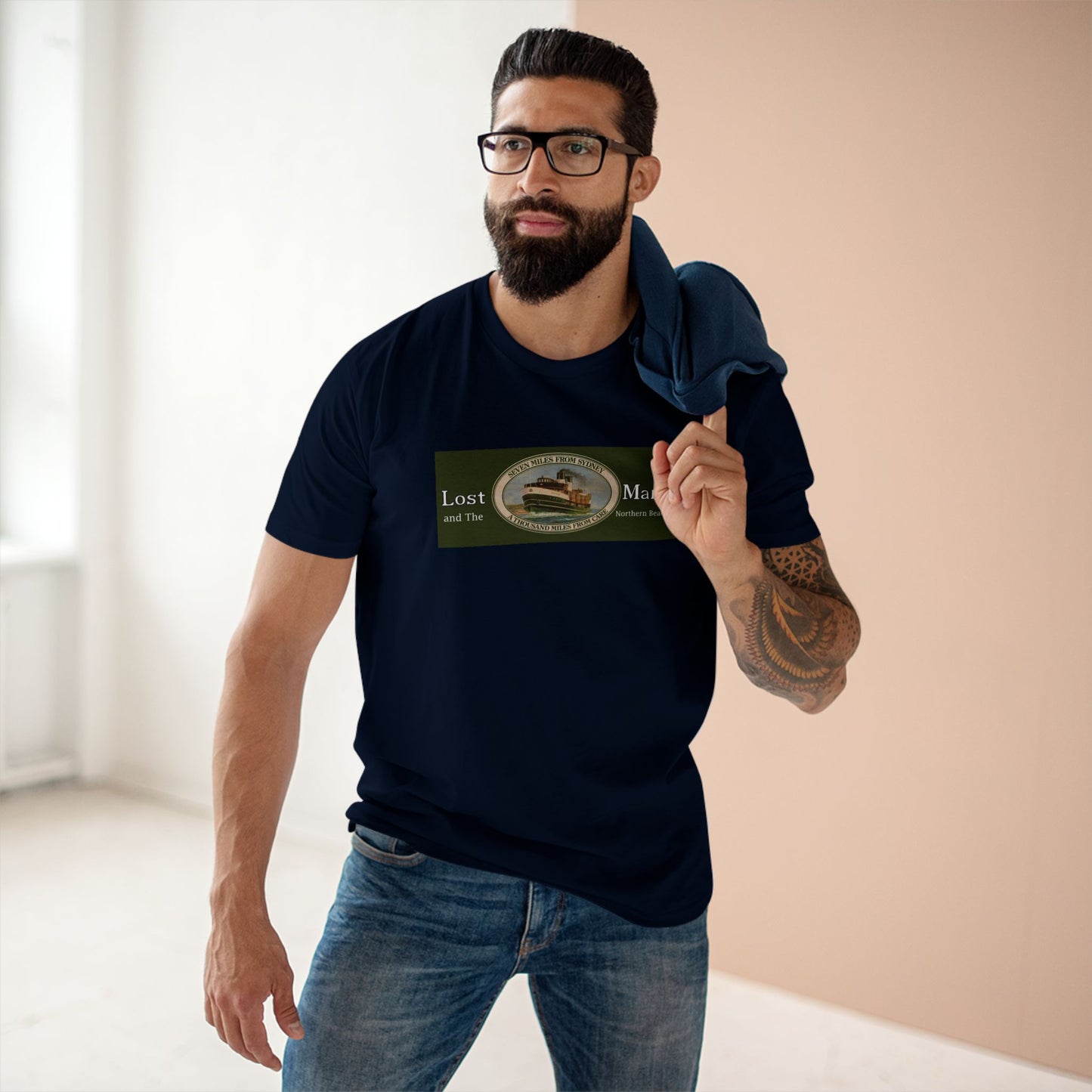 Lost Manly T-Shirt Original Lost Manly Trademark Custom Logo Limited Edition - Lost Manly Shop